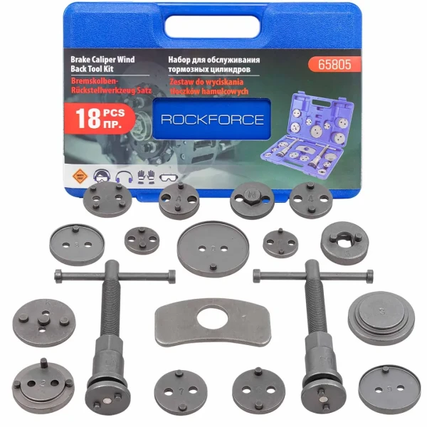 Набор инструментов для обслуживания тормозных цилиндров 18пр. (право/левосторонний привод), в кейсе