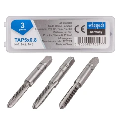 Метчик M5x0,8 (3шт)