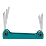 Набор ключей TORX складной 8пр.(Т5-Т10, Т15, Т20)
