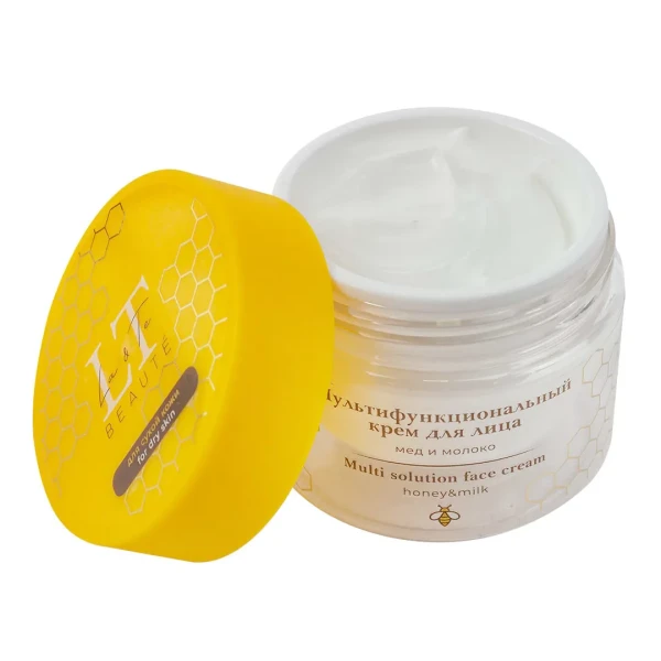 Мультифункциональный крем для лица мед и молоко для сухой кожи La & Te BEAUTÉ