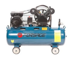 Компрессор 70л 2-х поршневой с ременным приводом (2.2кВт, ресивер 70л, 250л/м, 220В)