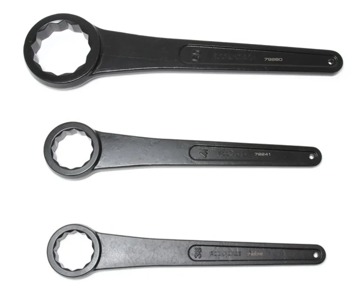 Ключ накидной ударный односторонний удлиненный 85мм (L-455мм)