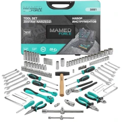 Набор инструментов 122 пр. 1/4'',1/2''(6гр.)(4-32мм)