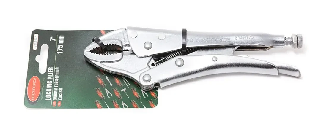 Зажим гейферный ''прямой захват''7''-175мм, на блистере