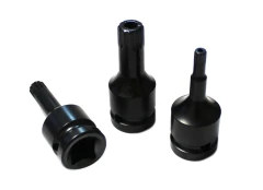 Головка-бита SPLINE ударная M6 с отверстием, 1/2''