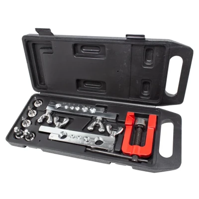 Набор для развальцовки трубок 8пр.(5,6,8,10,12,16,19,1/4,3/8,1/2,5/8 две планки с отверстиями под трубки) в кейсе.