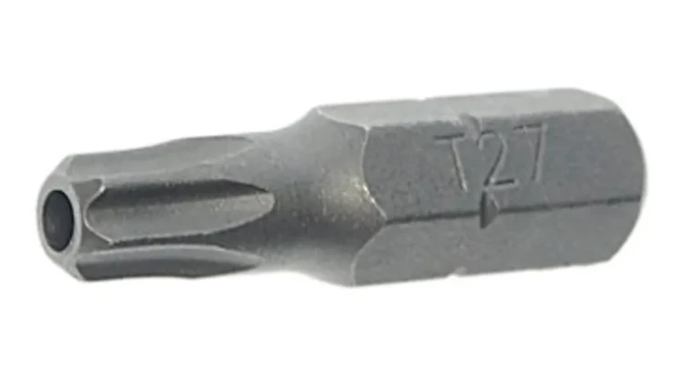 Бита TORX T30Hх25мм с отверстием,1/4''