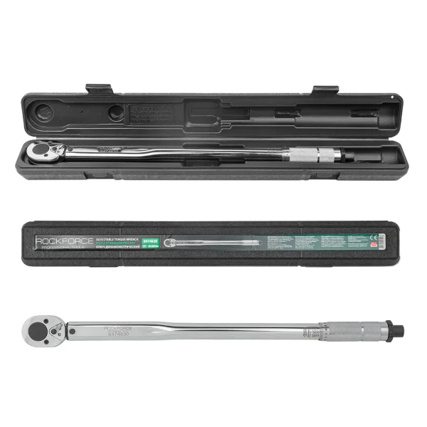 Ключ динамометрический щелчкового типа 70-350Нм, 1/2''(Тайвань),в пластиковом футляре