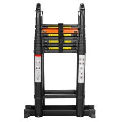 Лестница-стремянка телескопическая алюм. бытовая 3.6+3.6м (9+9 ступ.)