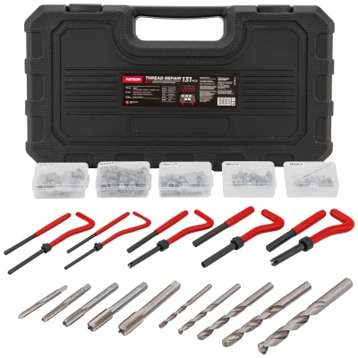 Набор приспособлений и футорок для восстановления резьбы 131пр.