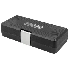 Ключ динамометрический щелчкового типа с быстрой фиксацией 2-22Нм, 1/4''в комплекте с инструментом, в пластиковом кейсе (черный)