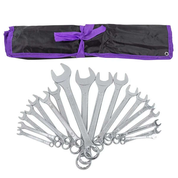 Ключи комбинированные, набор 18 пр. (8-19,21,22,24,27,30,32мм)