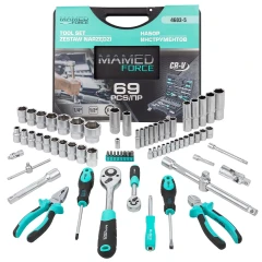 Набор инструментов 69пр.,1/4'',1/2'',(6гр.)(4-32мм)