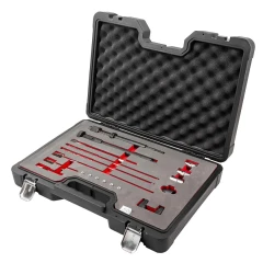 Набор приспособлений для чистки посадочных мест форсунок и свечей накаливания 20пр.(фрезы: 17х17мм-2шт, 15х19мм), в кейсе ''Premium''