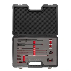 Набор приспособлений для чистки посадочных мест форсунок и свечей накаливания 20пр.(фрезы: 17х17мм-2шт, 15х19мм), в кейсе ''Premium''