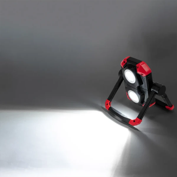 Фонарь аккумуляторный складной с функцией повербанка и поворотным основанием (4 реж. работы, аккум. 4000мАч, 800Лм)