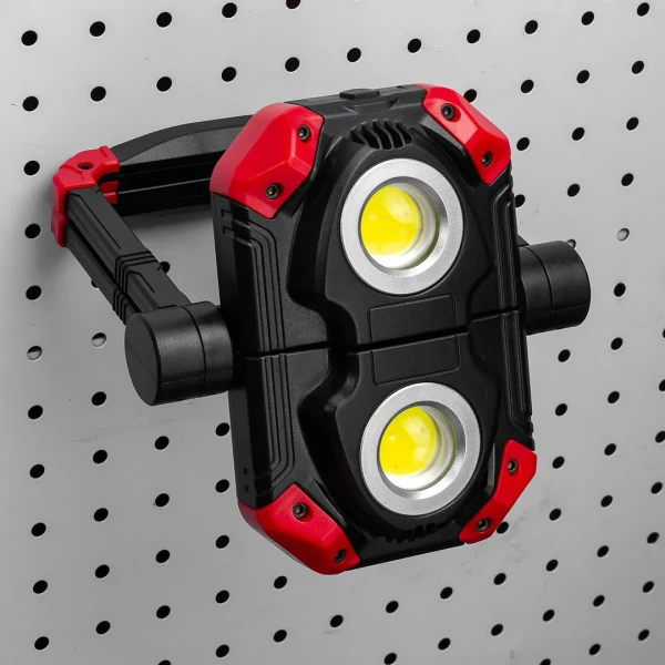 Фонарь аккумуляторный складной с функцией повербанка и поворотным основанием (4 реж. работы, аккум. 4000мАч, 800Лм)