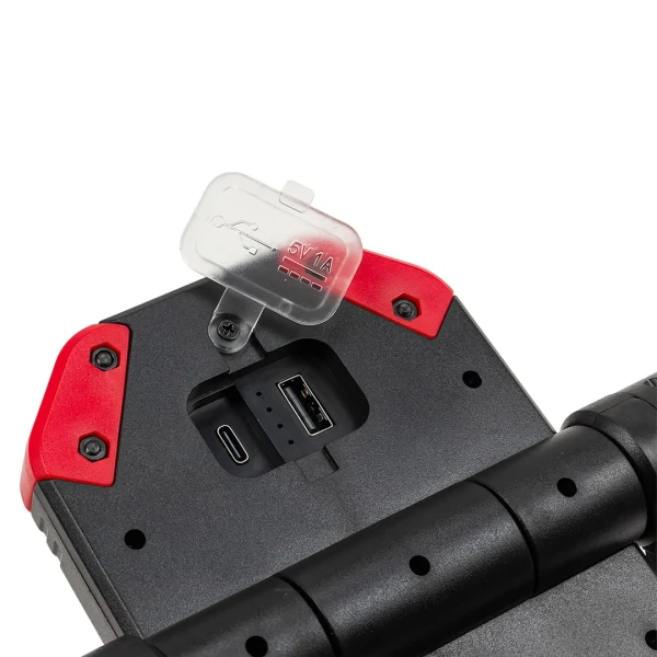 Фонарь аккумуляторный складной с функцией повербанка и поворотным основанием (4 реж. работы, аккум. 4000мАч, 800Лм)