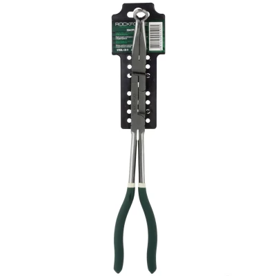 Щипцы с двойным шарнирным механизмом и закругленными губками 45° CR-V 13''-325мм (захват 13мм), на пластиковом держателе