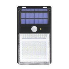 Светильник светодиодный настенный на солнечной батарее с датчиком движения (228 светодиодов SMD)