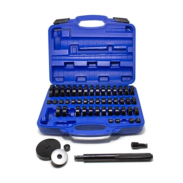 Набор инструментов, оправок для выпрессовки и запрессовки подшипников, втулок, сальников 52пр,в кейсе