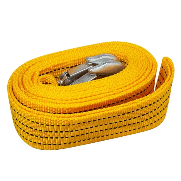 Трос буксировочный тканая лента 4м 3,5т с крюками