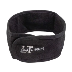 Повязка на голову на липучке (черная)