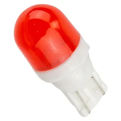 Лампочка светодиодная T10-1W Ceramic 12v красная