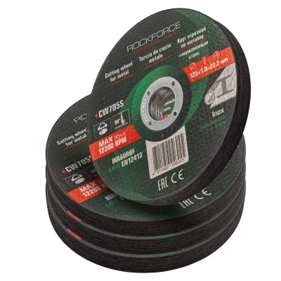 Круг отрезной по металлу и нержавеющей стали 125x1.0x22.2мм (к-т 40 шт)