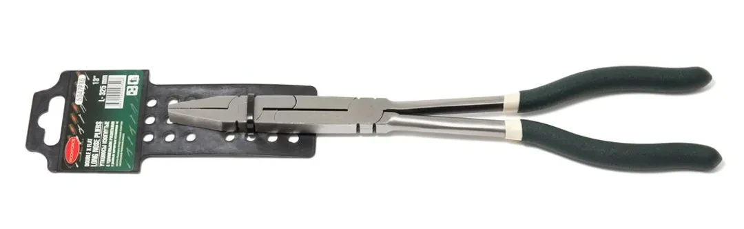 Плоскогубцы с удлиненными рукоятками и двойным шарнирным механизмом CR-V 13''-325мм, на пластиковом держателе