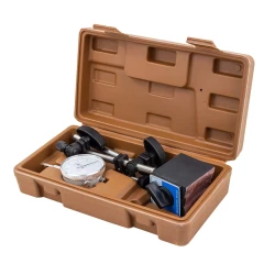 Индикатор часового типа с магнитной стойкой (0-10мм, погрешность-0,01мм), в пласт.кейсе