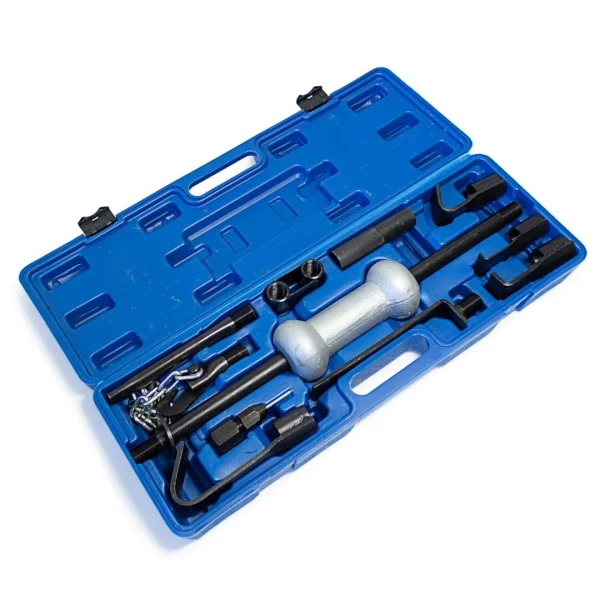 Молоток обратный для кузовных работ с набором насадок, 9пр., в кейсе