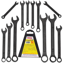 Набор ключей комбинированных 12пр.(6-14, 17, 19, 22мм) в пласт. держателе