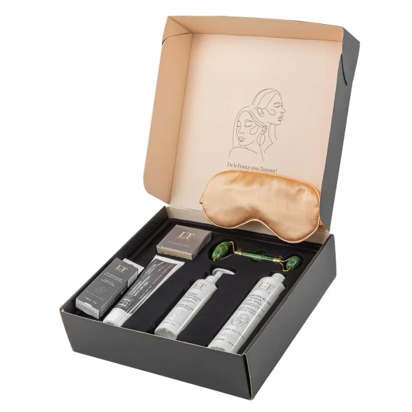 Набор(Увл. крем для лица,увл.и восст.маска,пенка для глубокого очищения со скрабир. гранулами,увл.тоник для лица,увл.бальзам для губ+массажный ролик)