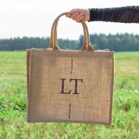 Сумка-шоппер (материал джут) 40х35х14см, max нагрузка 10кг