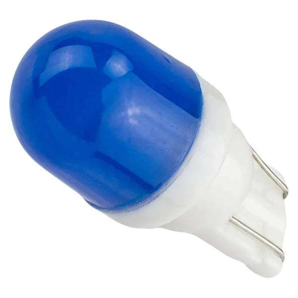 Лампочка светодиодная T10-1W Ceramic 12v синяя