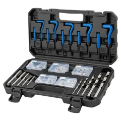 Набор приспособлений и футорок для восстановления резьбы 131пр.