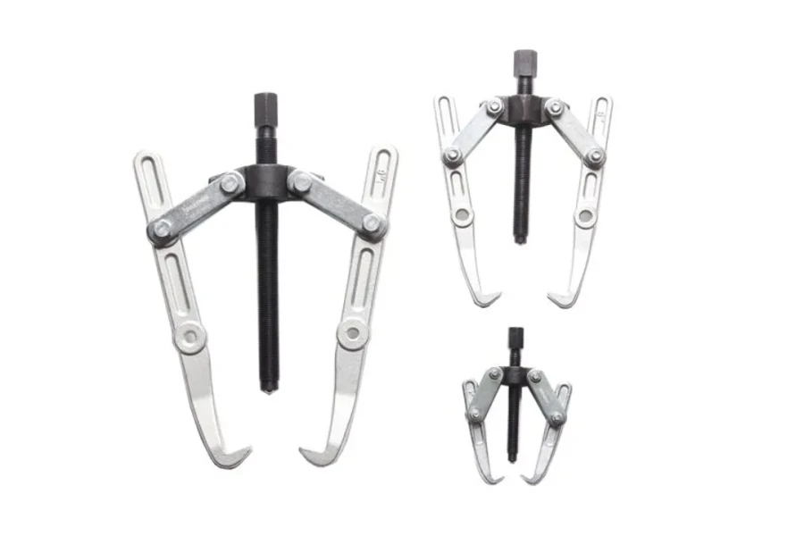 Съемник двухлапый переставной 9''(Ø захвата- 200мм, длина лап-250мм, лапы L-образные)