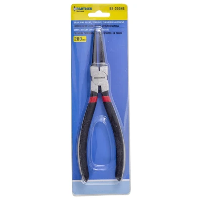 Съемник стопорных колец прямой на сжим (L-200мм), в блистере