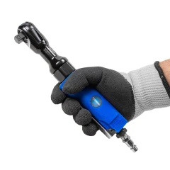 Пневмотрещотка с прорезиненной рукояткой 68Нм, 1/2''(потребление 77л/мин, 160 об/мин, L-254мм,6.3Bar,штуцер 1/4'')