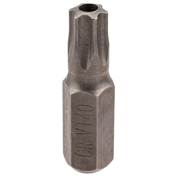 Бита TORX T40Hх30ммL c отверстием