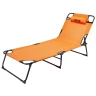 Шезлонг складной с подголовником (670х1930мм)