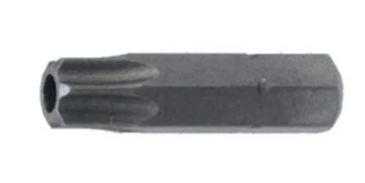 Бита TORX T40Hх25мм с отверстием,1/4''