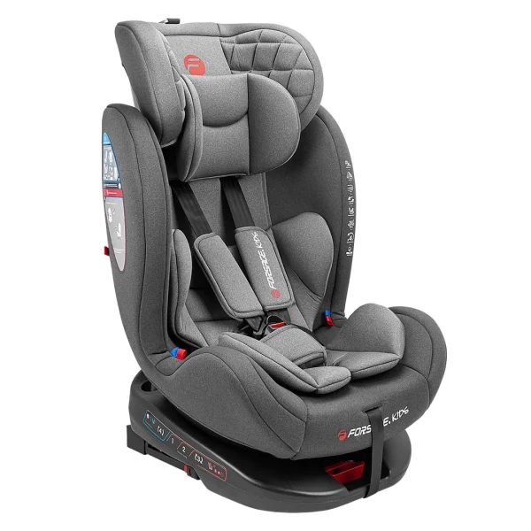 Автокресло детское 0-36 кг, поворотный механизм 360°, с ISOFIX