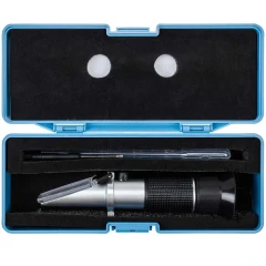 Рефрактометр 3в1(антифриз, электролит, омывающая жидкость), в пластиковом футляре