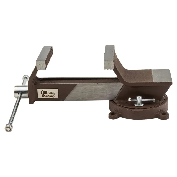 Тиски стальные поворотные с наковальней 3''-80мм