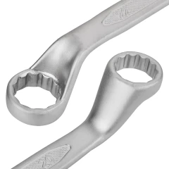 Ключи накидные отогнутые на 75град., набор 8пр. (6х7, 8х9, 10х11, 12х13, 14х15, 16х17, 18х19, 20х22мм)