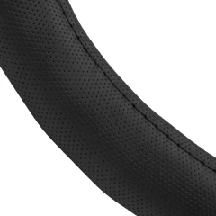 Чехол руля (черная перфорация, рифленая)