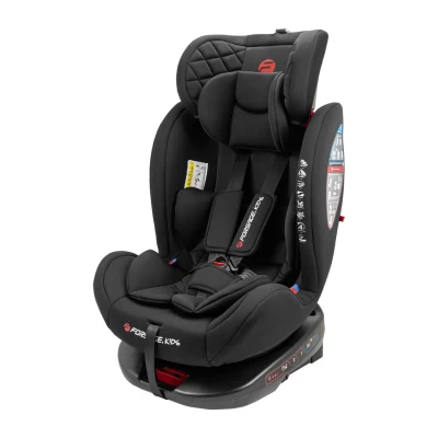 Автокресло детское 0-36 кг, поворотный механизм 360°, с ISOFIX