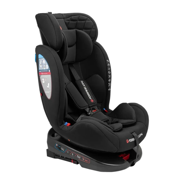 Автокресло детское 0-36 кг, поворотный механизм 360°, с ISOFIX